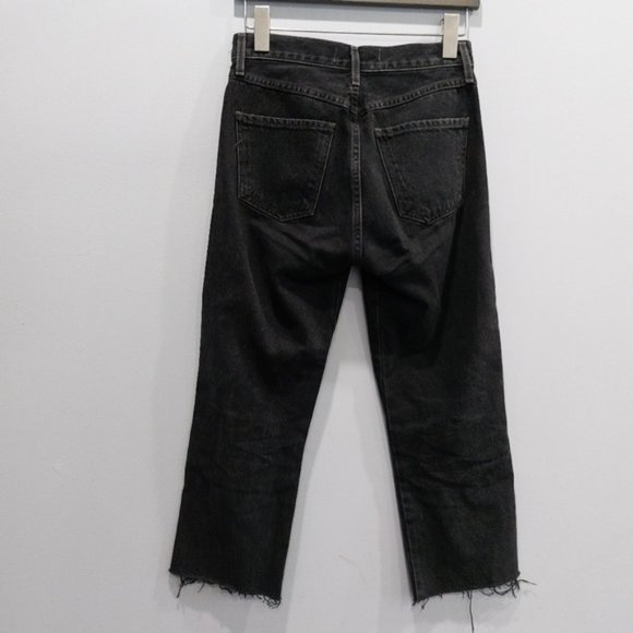 Aritzia Wilfred Citizens of Humanity Liv Strsight Crop Jeans Vintage Black - Picture 4 of 9